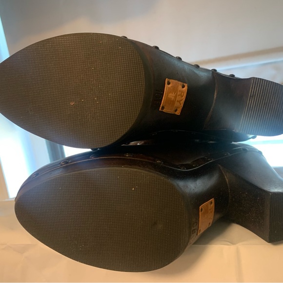 Women’s Frye Brown Boots Leather Suede Pull on Mid Calf Boots - Picture 2 of 8